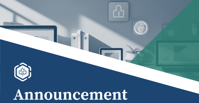 Announcement with CAWBL hexagon logo in white.